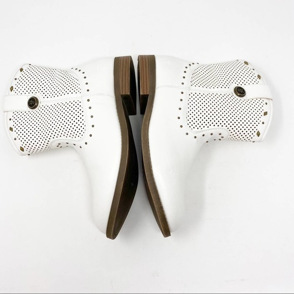 Frye Mel Tri Stud Western Boots White - Picture 2 of 10
